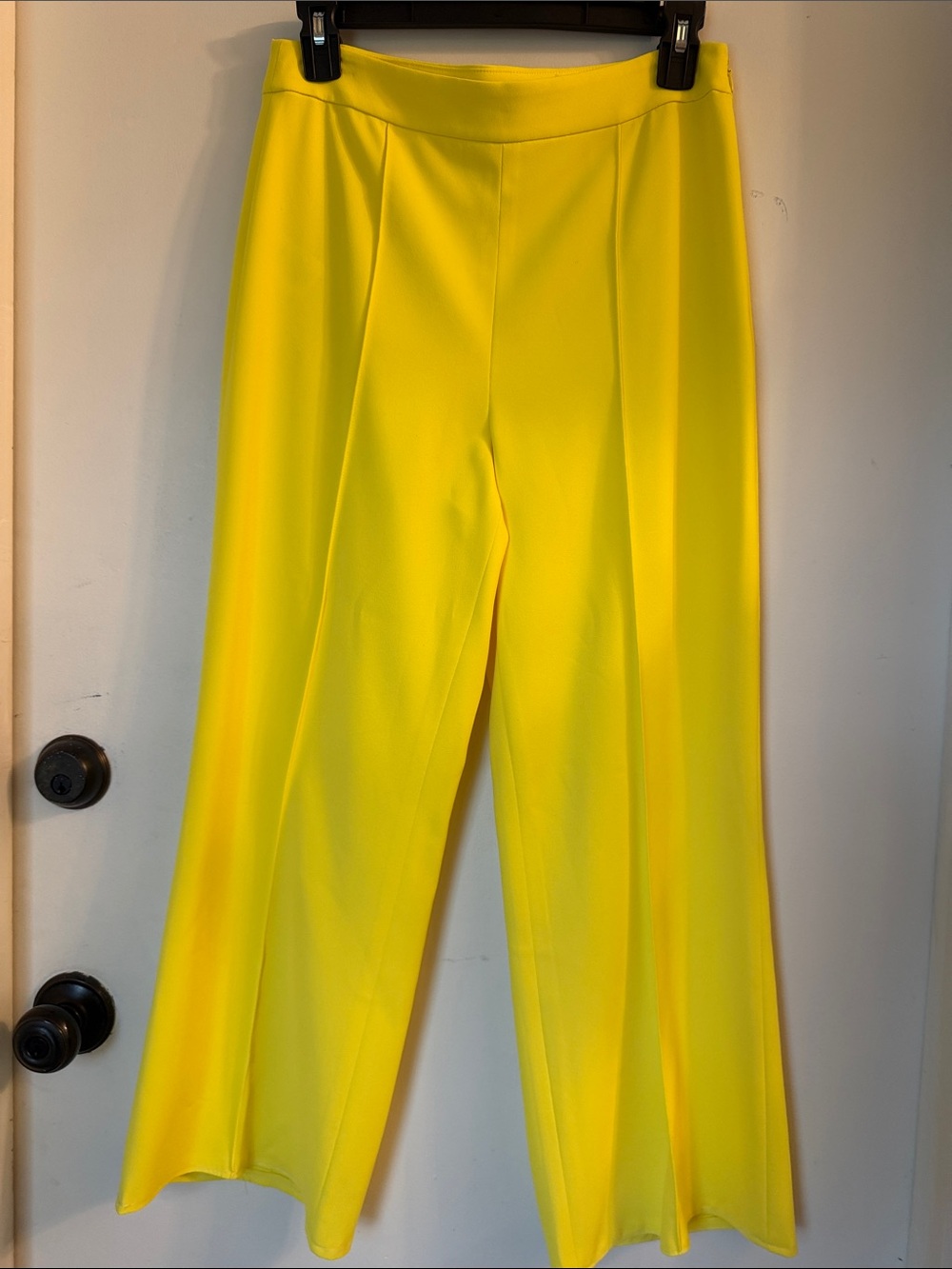 ALICE+OLIVIA DRESS PANTS side zipper yellow size 4 altered